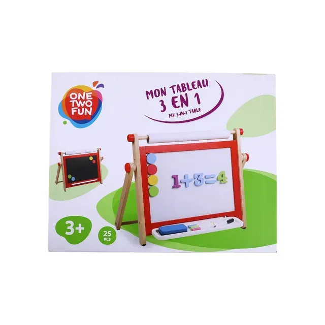 Set tabla magnetica 3 in 1 One Two Fun