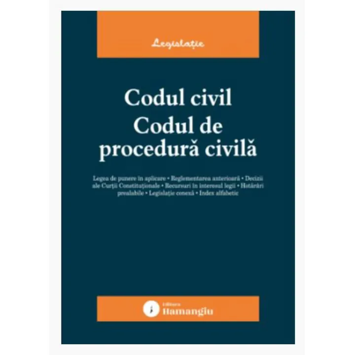 Codul civil. Codul de procedura civila. Actualizat la 14 ianuarie 2026