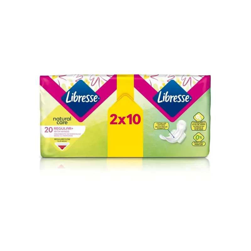 Absorbante Libresse Natural Care Normal Duo, 20 bucati