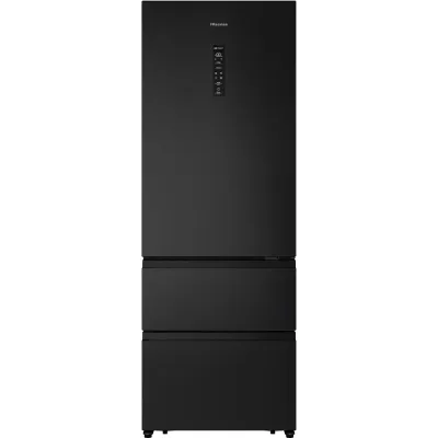 Combina frigorifica HISENSE RT641N4AFE1, Total No Frost, 493 l, H 200 cm, Clasa E, Wi-Fi, negru