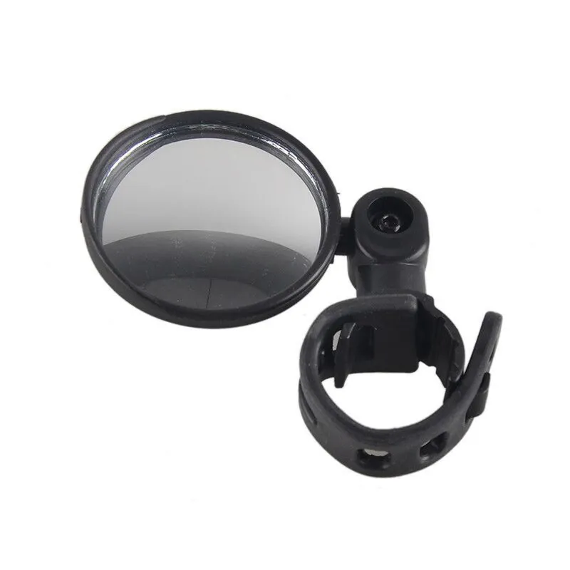 Oglinda retrovizoare pentru bicicleta, Sticla/Silicon, Ajustare 3D, 360 grade, 7.9 cm, Negru