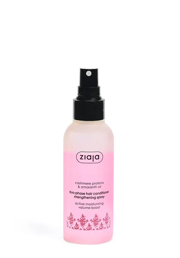 Balsam Ziaja Cashmere spray duo-fazic fara clatire pentru intarirea parului, 125 ml