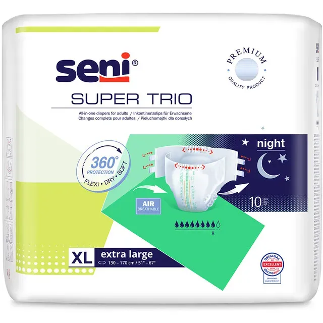 Absorbante pentru incontinenta Seni Super Trio, marimea XL, 10 bucati