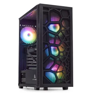 PC Gaming ZMEU Legendar Elite, Intel i5-12400F 2.5GHz, 32GB DDR4, 1TB SSD, RTX 5060 8GB GDDR7, Iluminare RGB