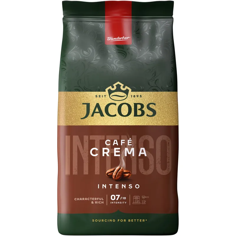 Cafea boabe Jacobs Cafe Crema Intenso, 1Kg