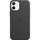 Apple Husa Apple Husa Original Leather iPhone 12 Mini, MagSafe, Black