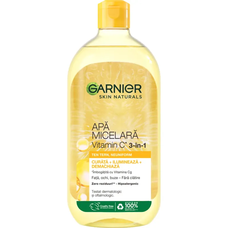 Apa micelara Garnier Skin Naturals imbogatita cu Vitamina C, 700 ml