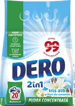 Detergent automat Dero 2in1 Iris Alb, 20 spalari, 1.5 kg