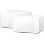 Sistem Mesh Wi-Fi Mercusys Halo H90X(2-pack), AX6000, Wi-Fi 6, Dual Band, 1 x 2.5 Gbps port + 2 x Gigabit, Acoperire pentru întreaga casă, Seamless Roaming, Control Parental