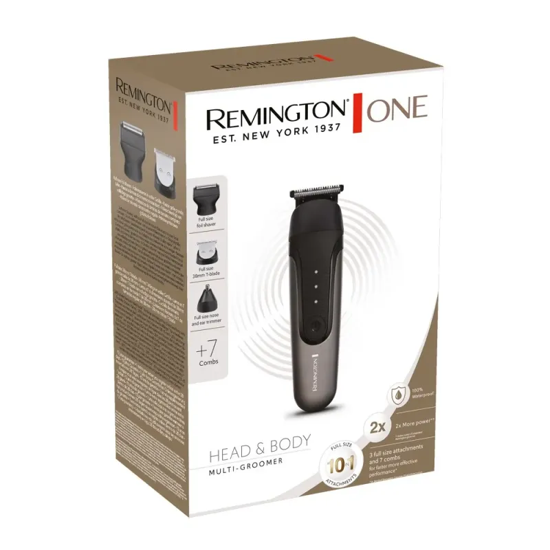 Aparat de tuns Remington PG760 10 in 1, acumulator, autonomie 60 minute, negru