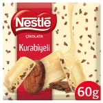 Ciocolata alba cu bucati de fursecuri cu cacao Nestle, 60 g