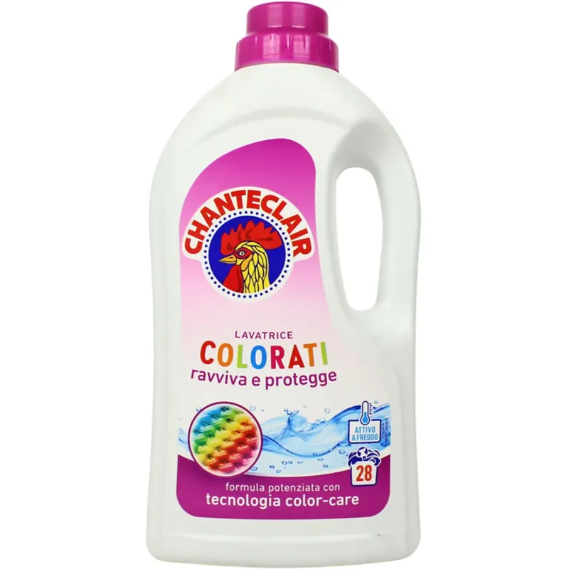 Detergent lichid pentru rufe Chanteclair Color, formula concentrata, 28 spalari, 1.26 l