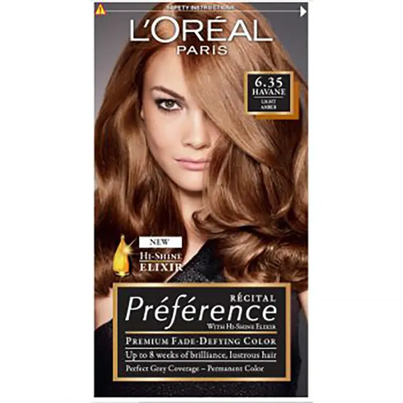 Vopsea de par permanenta L'Oreal Preference 6,35-A3-Havane