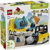 LEGO DUPLO Orasul meu Vehicule de constructii 3 in 1 10475