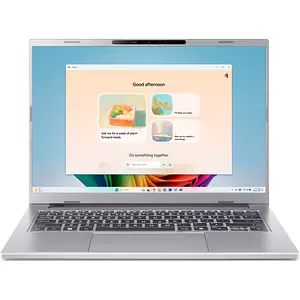 Laptop ACER Aspire 14 AI A14-53M-73SF, Intel Core Ultra 7 258V pana la 4.8GHz, 14" WUXGA, 32GB, SSD 1TB, Intel Arc 140V GPU, Free Dos, Pure Silver