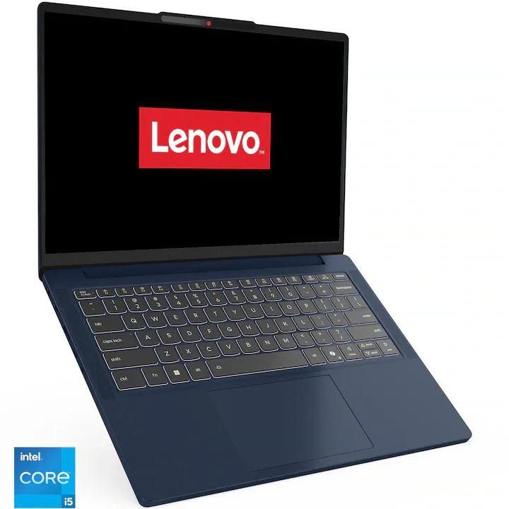 Lenovo IdeaPad Slim 3 14IRH10 cu procesor Intel® Core i5-13420H pana la 4.6GHz, 14" WUXGA, OLED, 16GB DDR5 RAM, 1TB SSD, Intel® UHD Graphics, No OS, Cosmic Blue