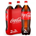 Bautura carbogazoasa Coca-Cola Gust Original, 2 x 2 l Bautura carbogazoasa Coca-Cola Gust Original, 2 x 2 l