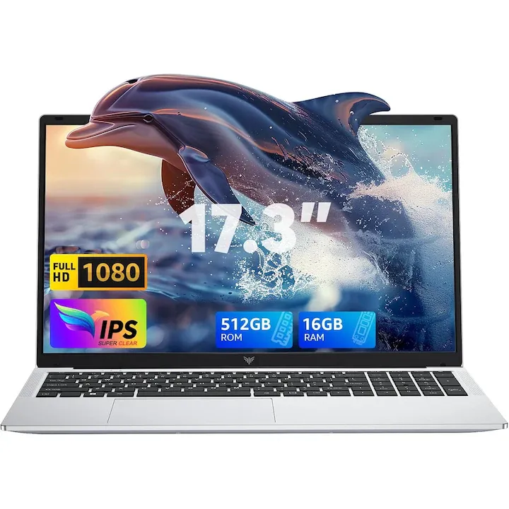 ACEMAGIC AX17 17.3" cu procesor Intel® Alder Lake-N97, Windows 11 Pro, 16GB DDR4 512GB, Full HD, Intel® UHD Graphics