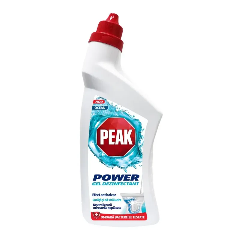 Gel dezinfectant pentru toaleta Peak Ocean, 750 ml