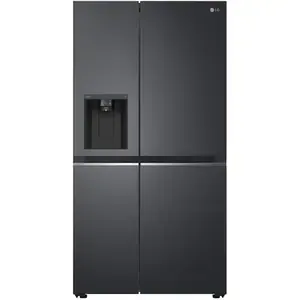 Side by Side LG GSLV71MCTD, No Frost, 635 l, H 179 cm, Clasa D, Dozator apa, negru