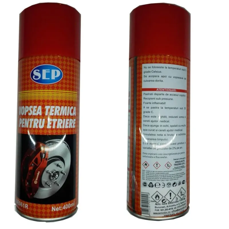 Spray termorezistent rosu 400 ml