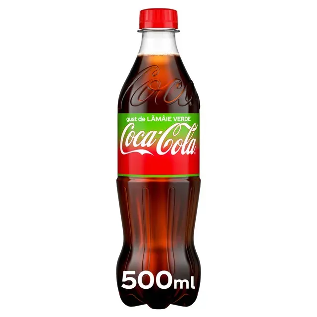 Bautura carbogazoasa Coca-Cola cu agust de lamaie verde, 0.5 l