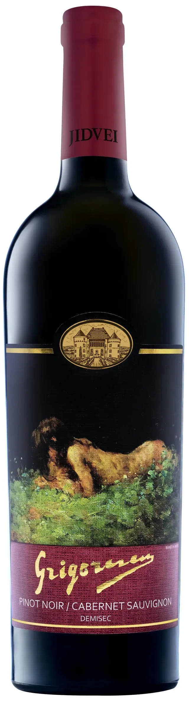 Vin rosu demisec Jidvei Grigorescu, Pinot Noir si Cabernet Sauvignon, 0.75 l