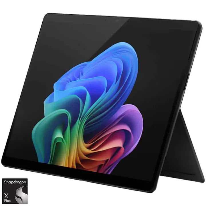 Microsoft Surface Pro 11 cu procesor Qualcomm® Snapdragon® X Plus pana la 3.4GHz, 13'', 2.8K, 16GB DDR5 RAM, 512GB SSD, Qualcomm® Adreno™ GPU, Windows 11 Home, Black