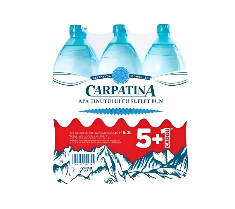 Apa minerala naturala plata Carpatina, PET, (5+1) x 2 l