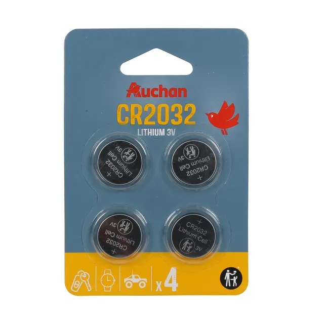 Baterii Auchan LI 2032, 4 bucati