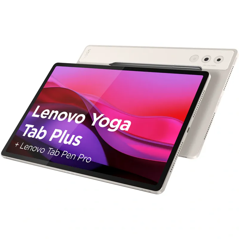Tableta LENOVO Yoga Tab Plus, 12.7", 256GB, 16GB RAM, Wi-Fi, Seashell + Lenovo Tab Pen Pro