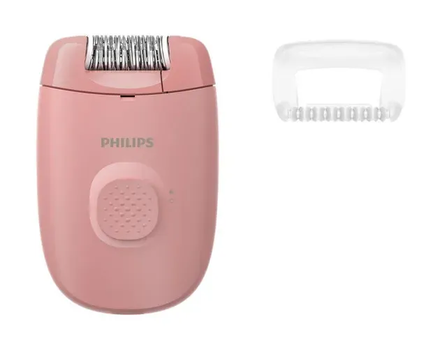 Epilator cu fir Philips BRE227/00, 1 viteza, roz