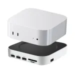 Statie de andocare 11 in 1, OTTOOPPXIN®, 10Gbps, 6x USB 3.2 Gen 2, cititor card SD/TF, alb