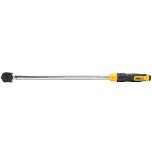 Cheie dinamometrica profesionala 1/2 inch DeWALT DWMT75462-0, forta de strangere 68-339 Nm, precizie +/- 4%, lungime 70 cm, maner cauciucat, reglaj intuitiv, cutie de transport din plastic, perfecta pentru mecanica auto