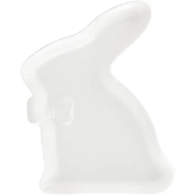 Farfurie de servire Ambition, portelan, 23 cm, forma iepuras, alb