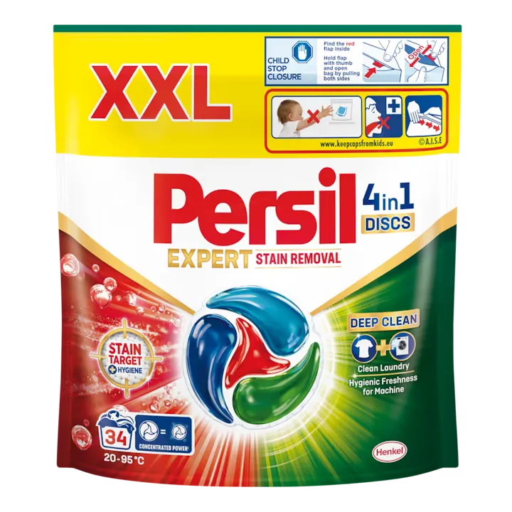 Detergent de rufe Persil 4in1 Discs Expert Stain Removal, 34 spalari