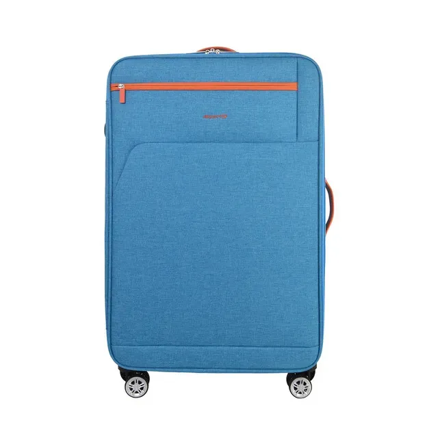 Troler Airport Soft City Break, L, 45 x 75 x 27 cm, albastru