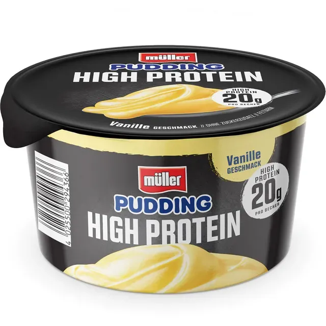 Budinca proteica cu gust de vanilie Muller High Protein, 200 g