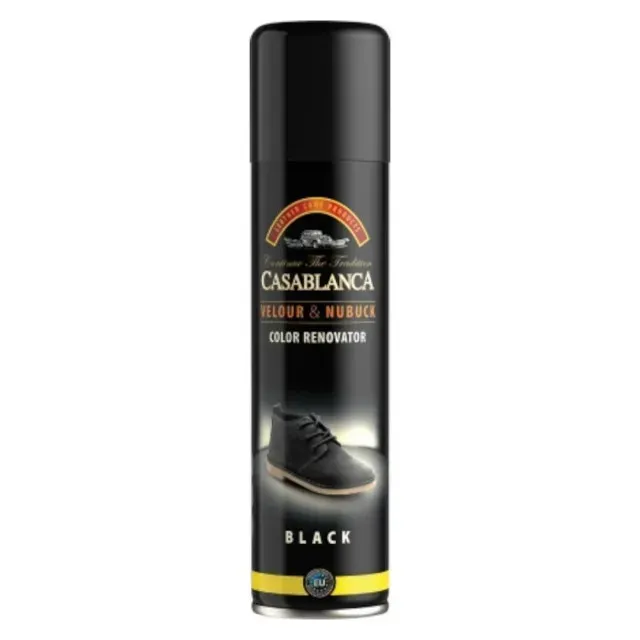 Spray negru pentru improspatarea culorii Casablanca pentru piele nabuc, 200 ml