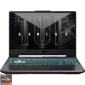 Laptop ASUS Gaming 15.6 TUF A15 FA506NCG, FHD 144Hz, Procesor AMD Ryzen™ 7 7445HS (16M Cache, up to 4.7 GHz), 16GB DDR5, 512GB SSD, GeForce RTX 3050 4GB, No OS, Graphite Black