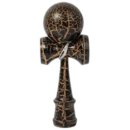 Kendama X Originala, Profesionala, Flippy, Cracked, din lemn, 18 cm, diverse culori