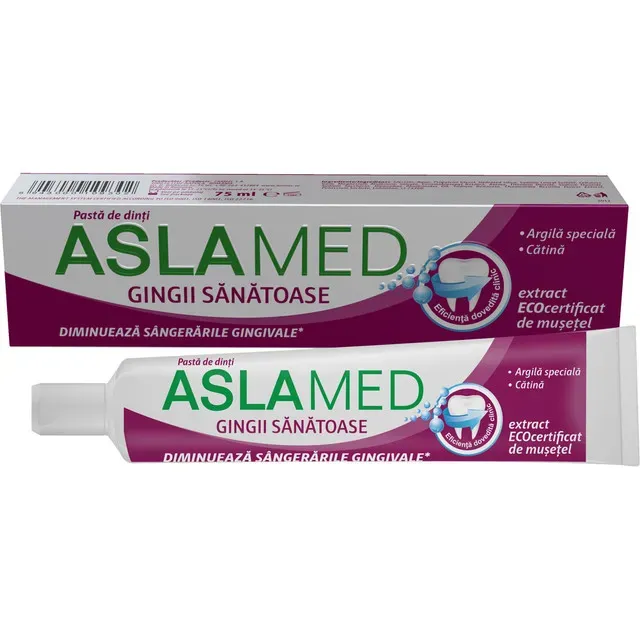 Pasta de dinti Aslamed Gingii Sanatoase, 75 ml