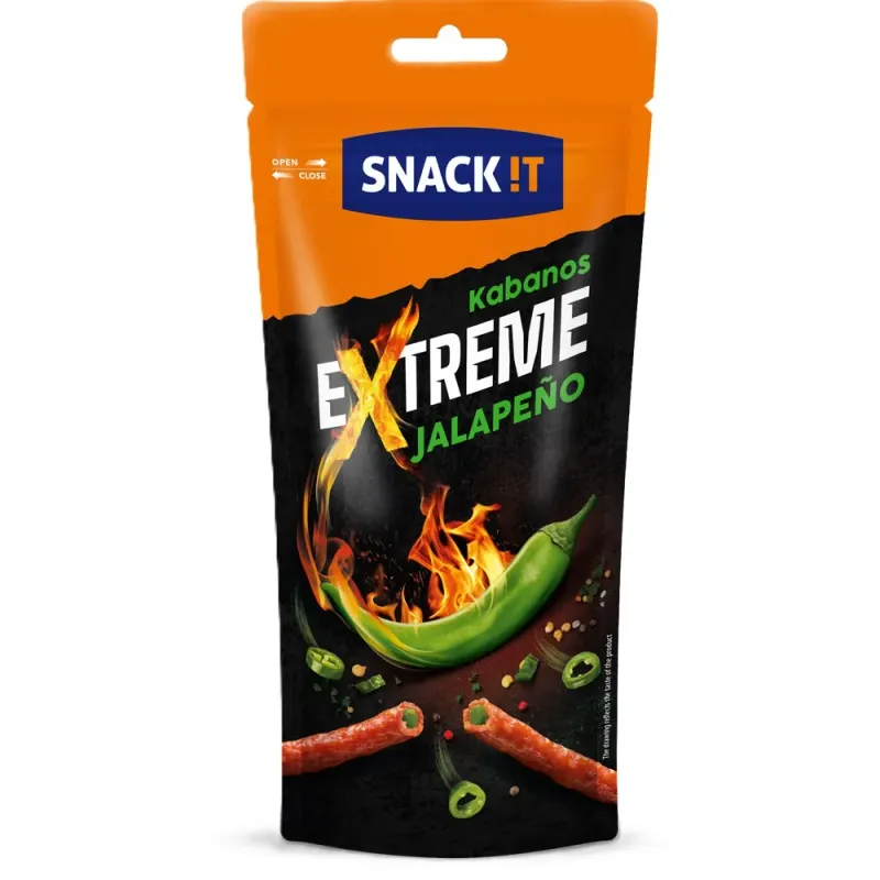 Carnati kabanos Snack It Extreme Jalapeno, 95 g