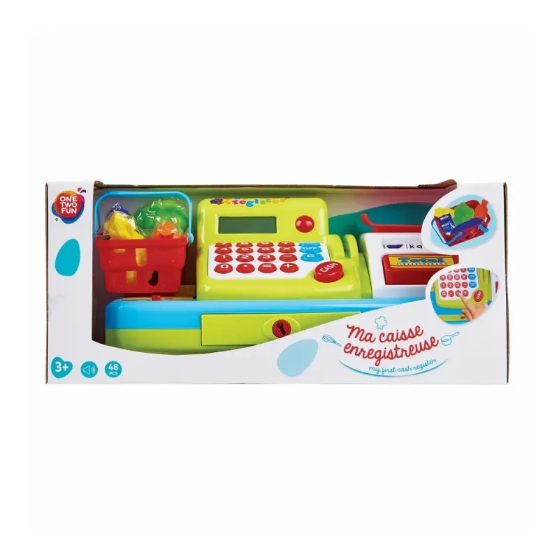 Set casa de marcat cu accesorii One Two Fun