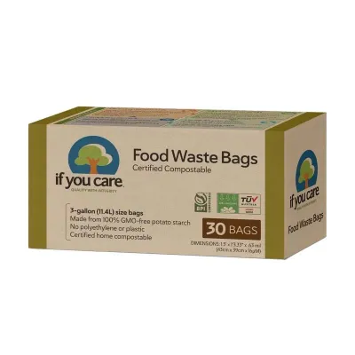 Saci Menajeri Compostabili 11.4 litri 30 bucati If You Care