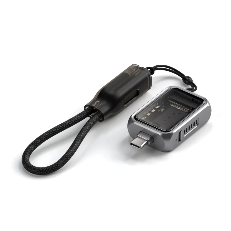 Carcasa Satechi Mini NVMe SSD Enclosure 2230 mm, 10 Gbps, USB-C, Pentru iPhone/Macbook/PC - Space Gray