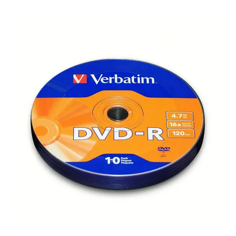 DVD-R VERBATIM 43729, 16x, 4.7GB, 10buc - Shrink