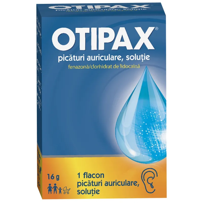 Otipax picături auriculare, soluţie, 16 g, Biocodex : Farmacia Tei online