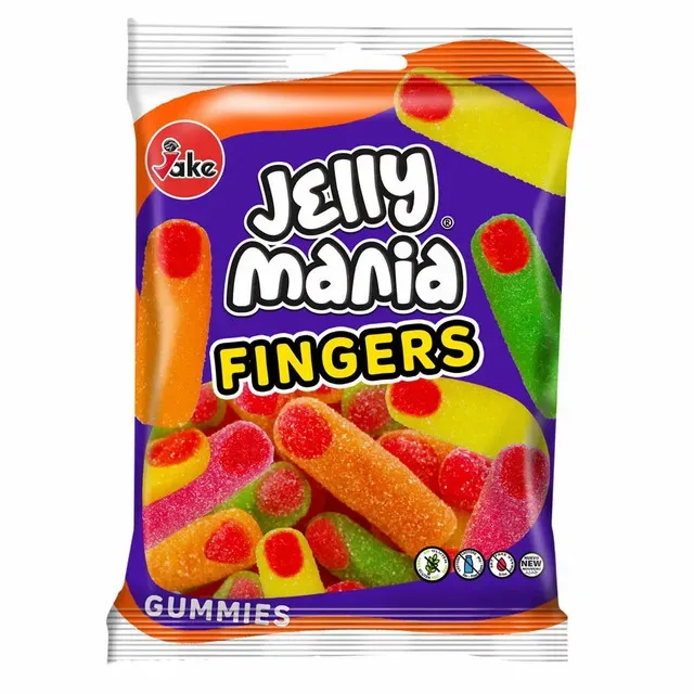 Jeleuri in forma de degete Jake Jelly Mania Fingers, 100 g