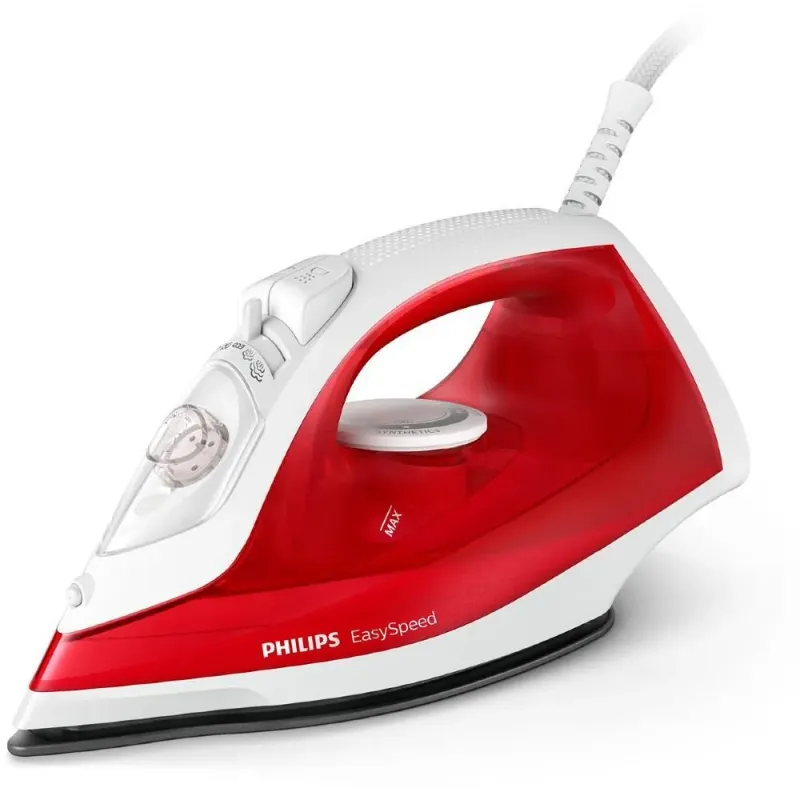 Fier de calcat Philips GC1742/40, 2000 W, 25 gr/min, 0.22 l, rosu